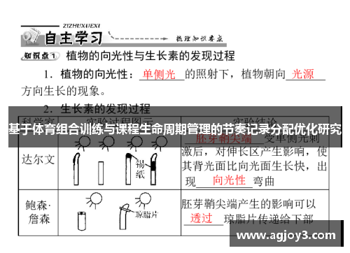 基于体育组合训练与课程生命周期管理的节奏记录分配优化研究